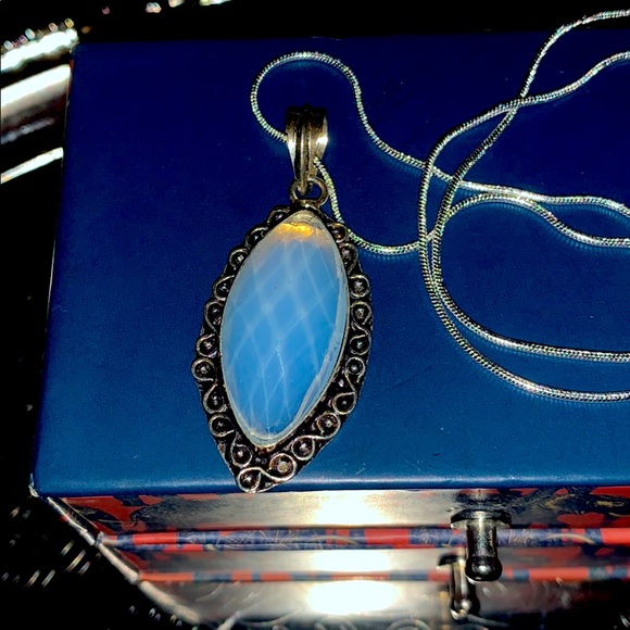 💎Huge Opal Pendant Charm Set in Sterling Silver - Picture 15 of 16
